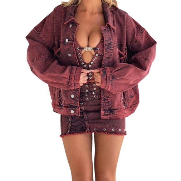 Outcast Selenite Jacket in Red - Picture 1 of 5